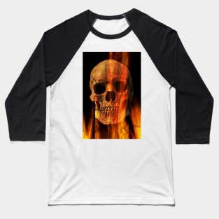 Human Skull, Skeleton, Design Baseball T-Shirt